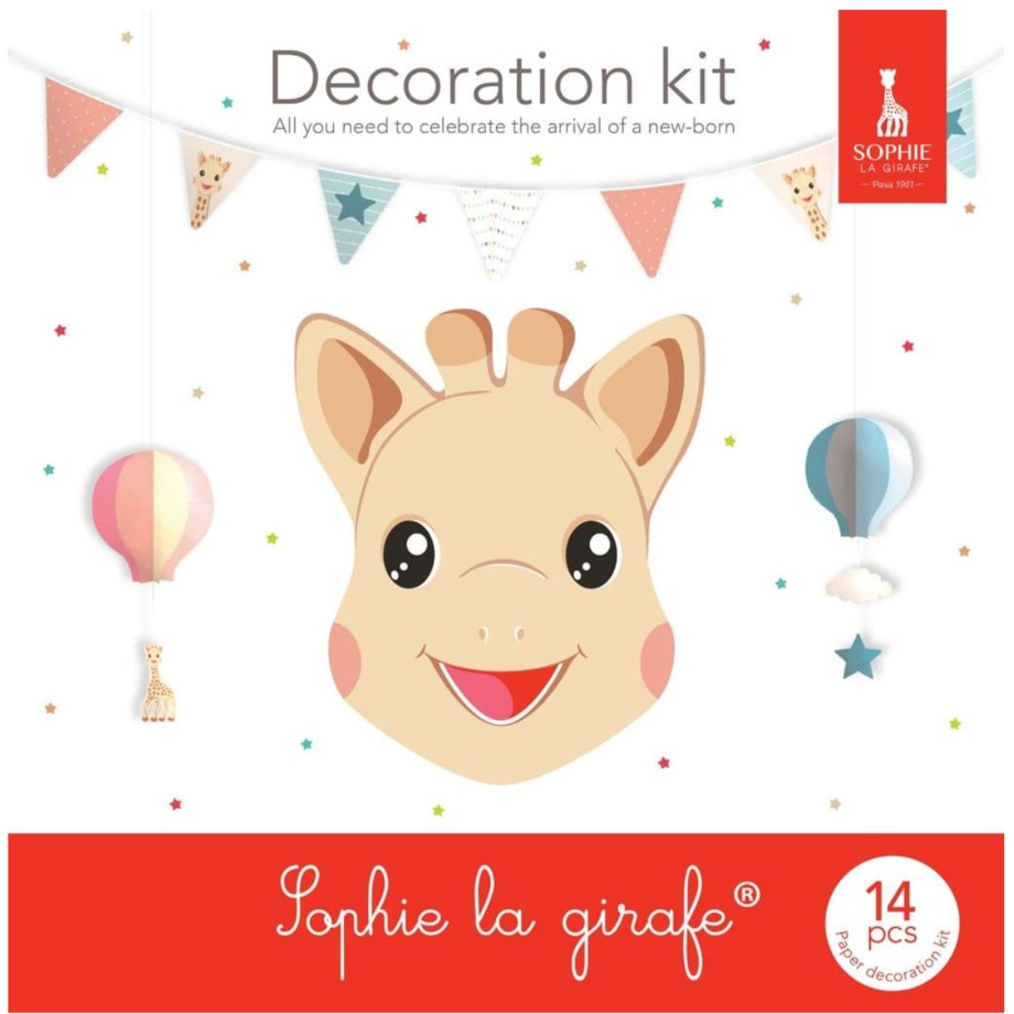 Nursery Sophie la Girafe Nursery Decor | Sophie La Girafe Party Decoration Kit - 14Pcs