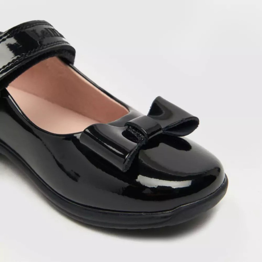 Clothing & Shoes Lelli Kelly Shoes & Trainers | Lelli Kelly Perrie Black Leather F Fitting School Shoes