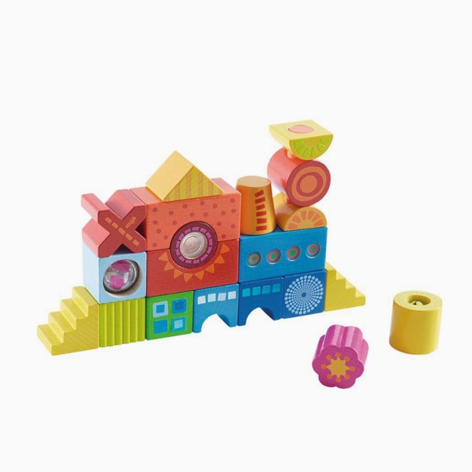 Toys HABA Montessori Toys | Haba Wooden Building Blocks Colour Joy 21 Pcs