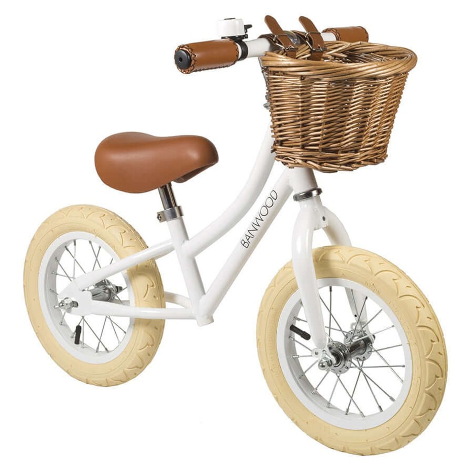 Playtime Banwood Bikes & Trikes | Banwood First Go Kids Balance Bike - White