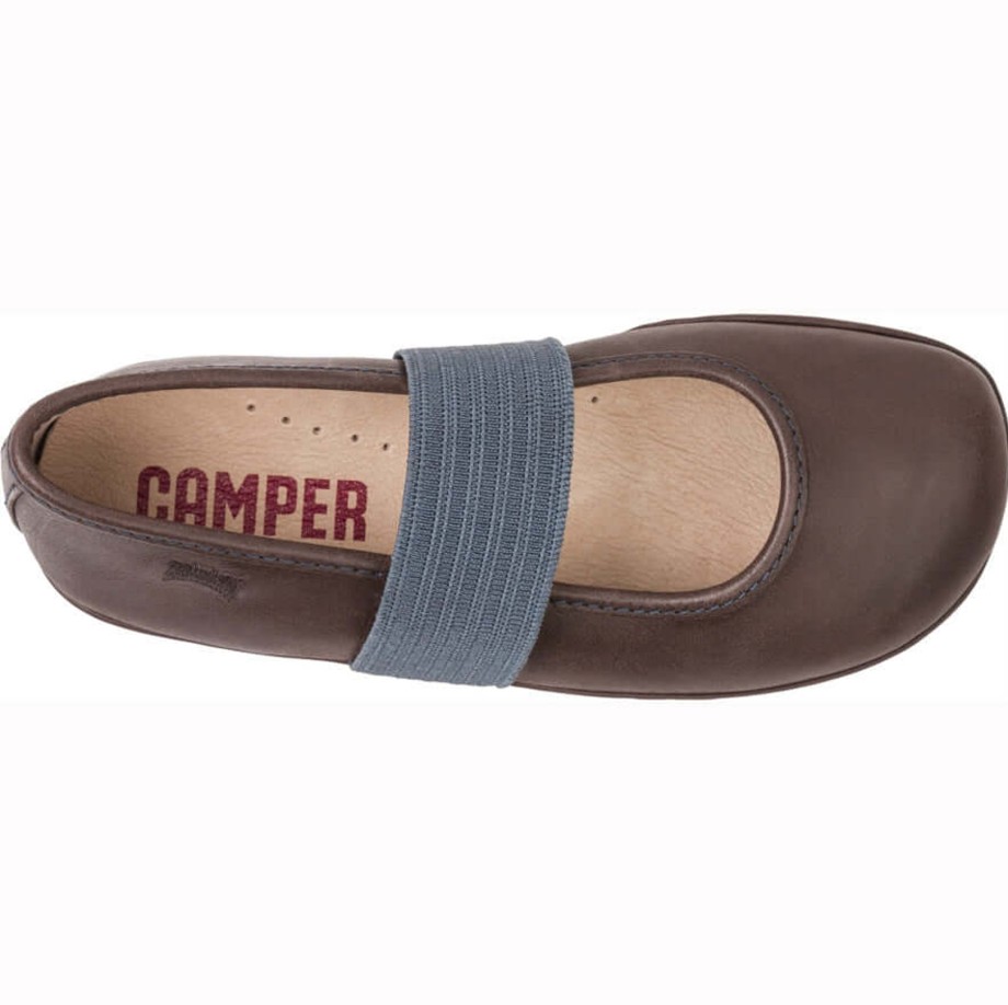 Clothing & Shoes Camper Shoes & Trainers | Camper Kids Right Girl'S Ballet Flats - Brown