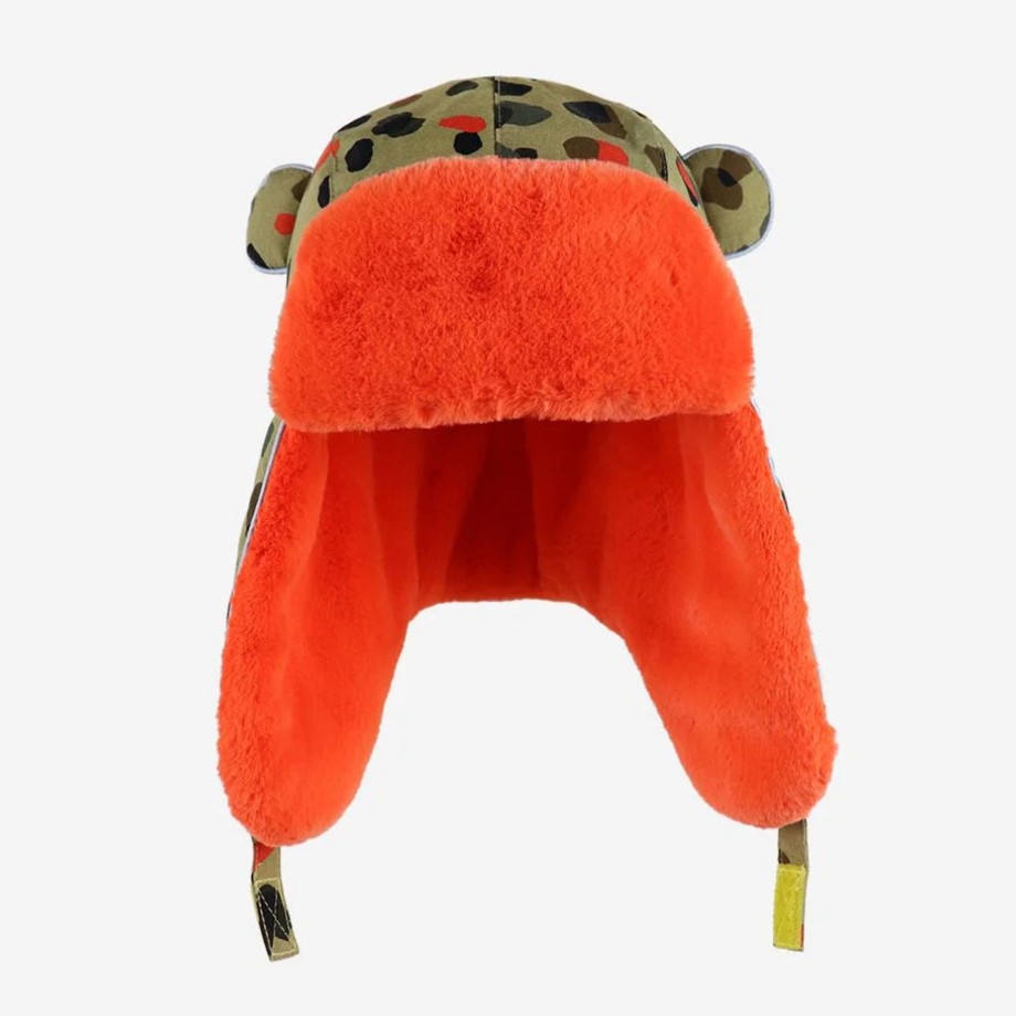 Clothing & Shoes Little Hotdog Watson Hats & Sunglasses | Little Hotdog Watson Arctic Cub Leopard Neutral Children'S Hat