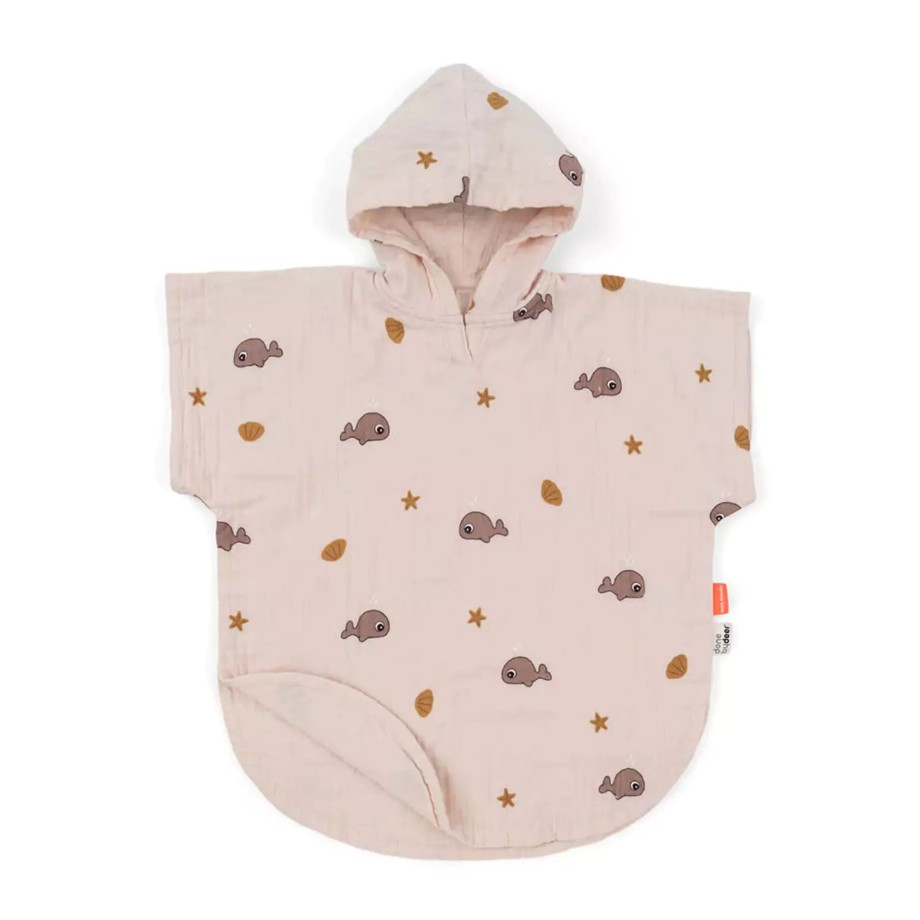 Bathtime Done By Deer Kids Robes | Done By Deer Beach Poncho - Gots Wally