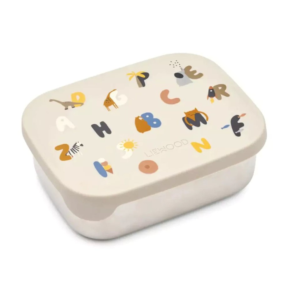 Mealtime Liewood Lunch Boxes | Liewood Arthur Lunch Box - Alphabet/Sandy