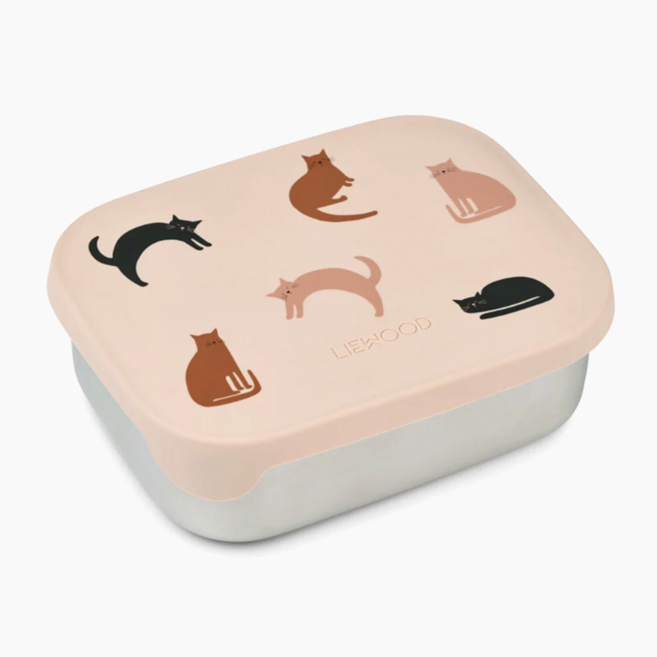 Mealtime Liewood Lunch Boxes | Liewood Arthur Lunch Box - Miauw / Apple Blossom Mix