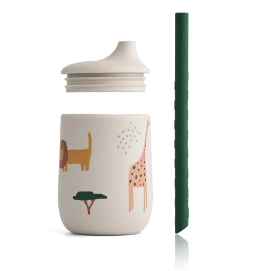 Mealtime Liewood Sippy Cups | Liewood Ellis Sippy Cup - Safari