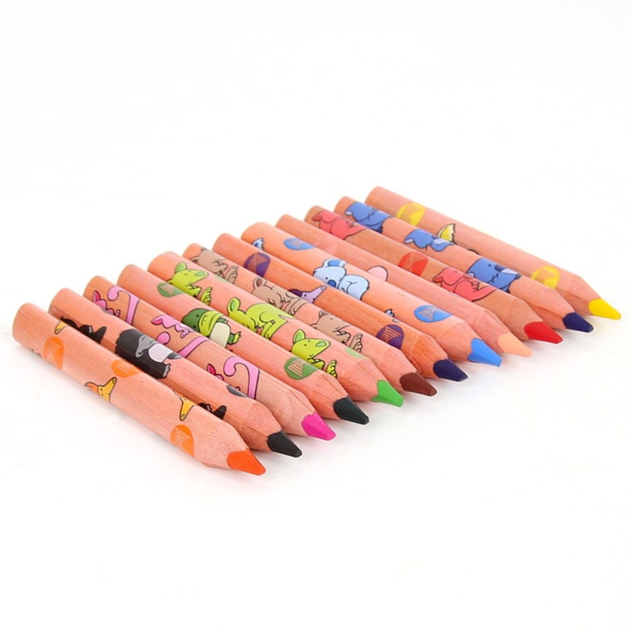 Playtime Micador Colouring | Micador Triangle Colour Pencil Purse Pack Of 12