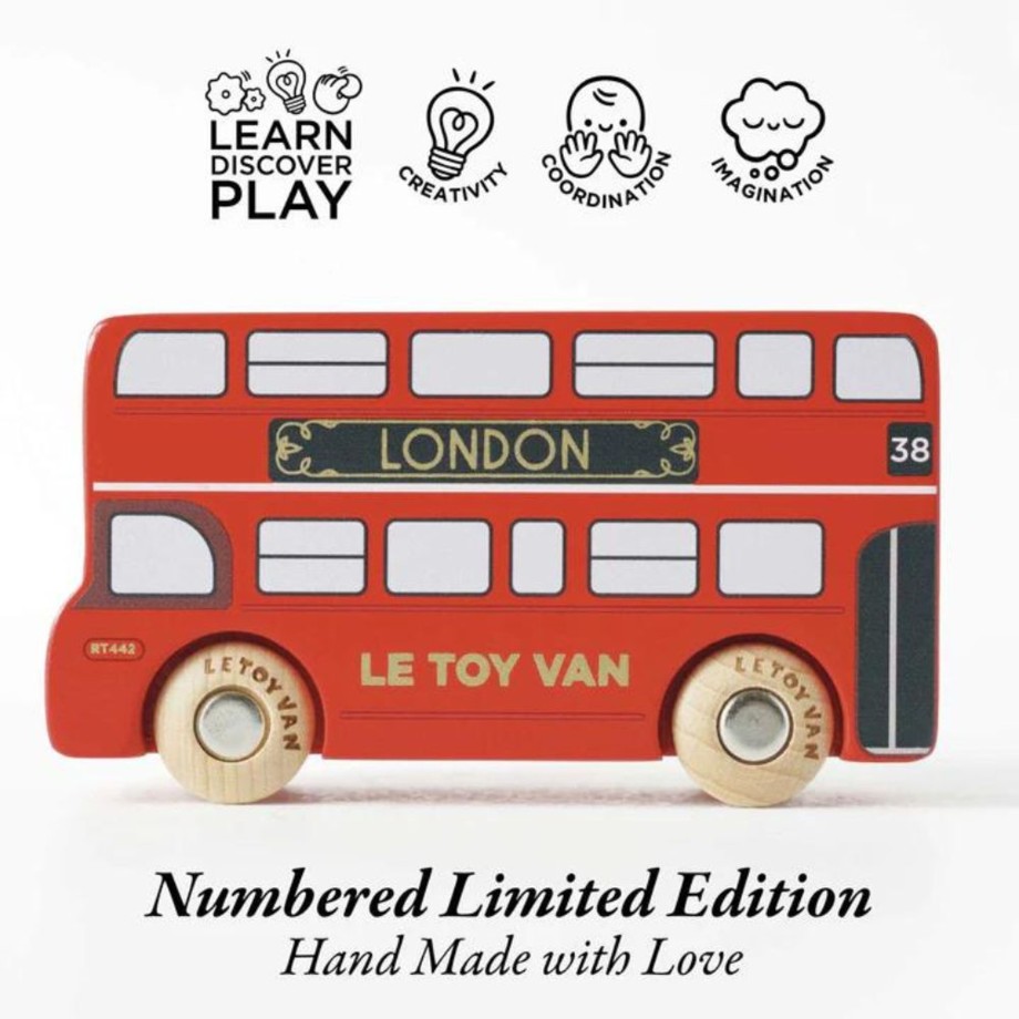 Playtime Le Toy Van Role Play | Le Toy Van Numbered Limited Edition London Bus