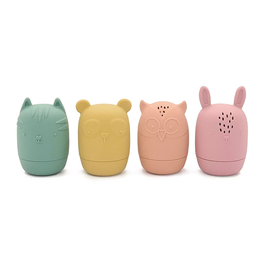 Toys MiniDream Bath Toys | Silicone Baby Bath Toys - 4 Pack Wildlife