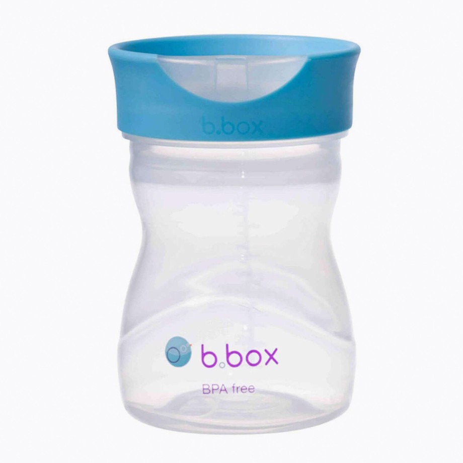 Mealtime B.Box Water Bottles | B.Box Training Rim Cup 240Ml - Blueberry