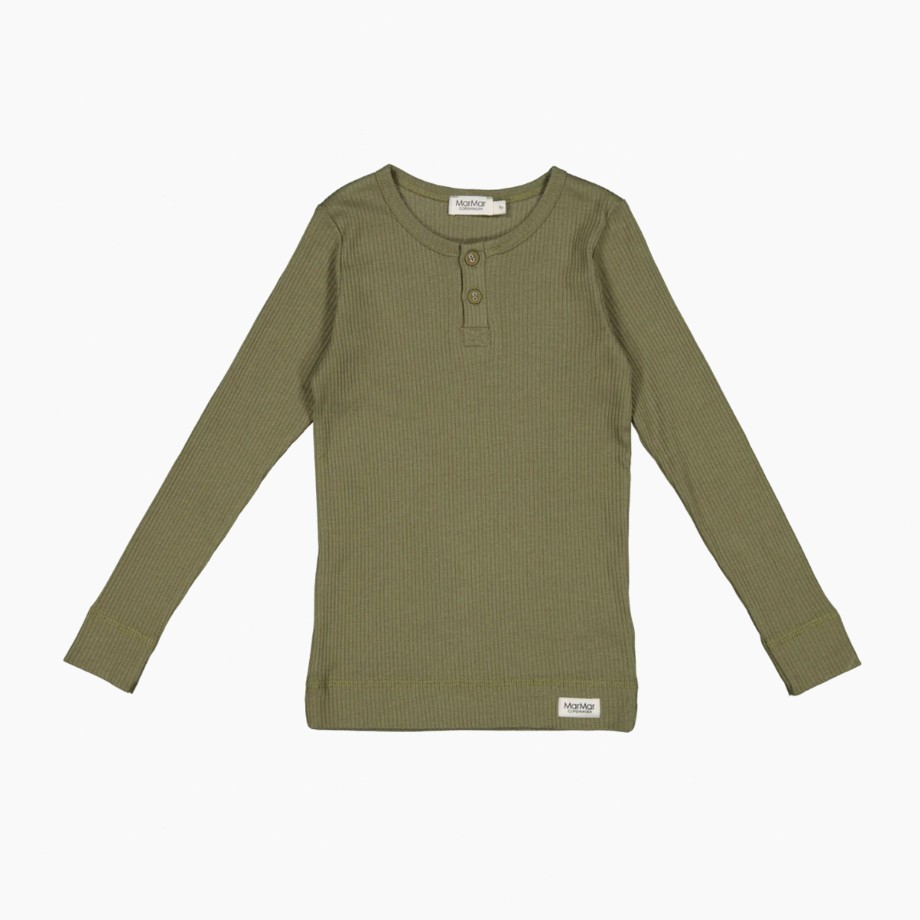 Clothing & Shoes MarMar Copenhagen Nightwear | Marmar Copenhagen Long Sleeve Tee - Pickle