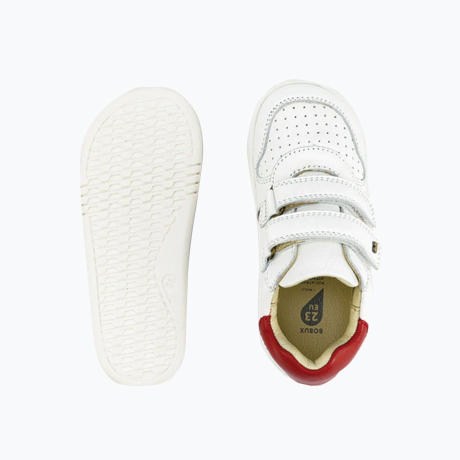 Clothing & Shoes Bobux Shoes & Trainers | Bobux I-Walk Riley Trainer - White And Red