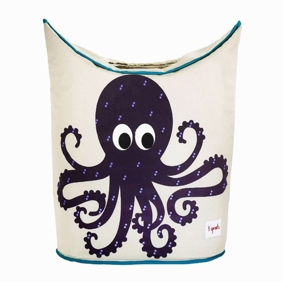 Nursery 3 Sprouts Storage | 3 Sprouts Kids Laundry Hamper - Octopus