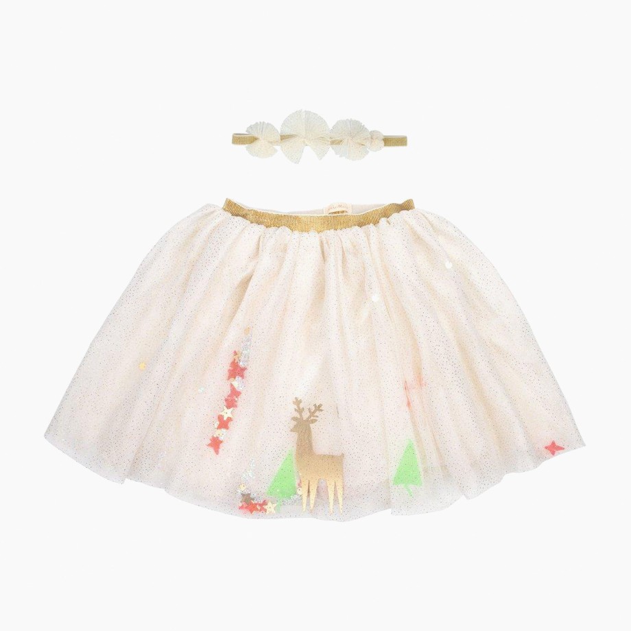 Clothing & Shoes Meri Meri Partywear & Dress Up | Meri Meri Reindeer Shaker Tutu And Headband