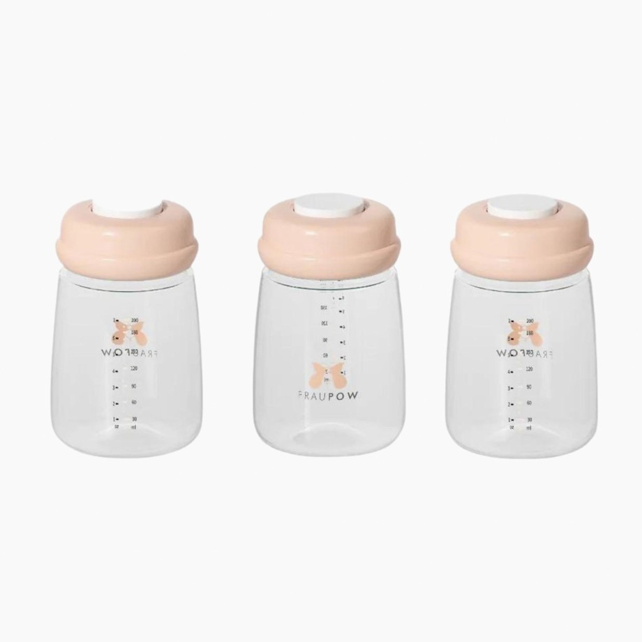 Mealtime Fraupowuk Baby Food Makers & Storages | Fraupowuk Milk Storage & Feeding Bottles - 3 Pack