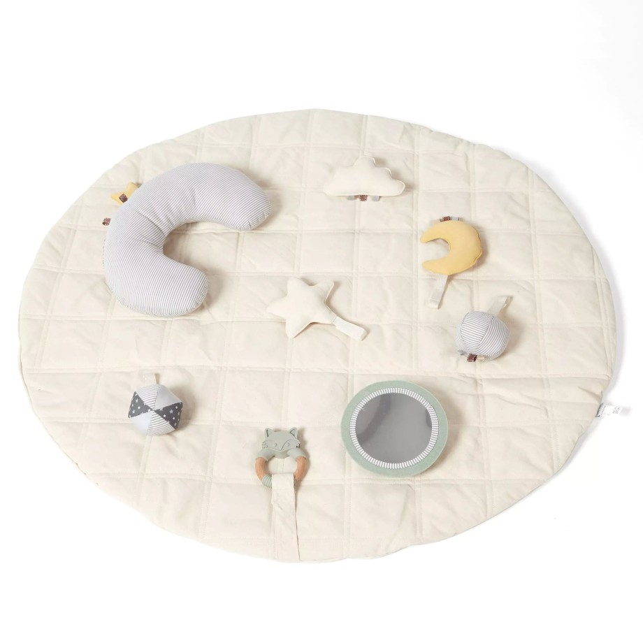 Toys MiniDream Baby Activity & Play Mats | 5-In-1 Organic Baby Play Mat + Tummy Time Pillow