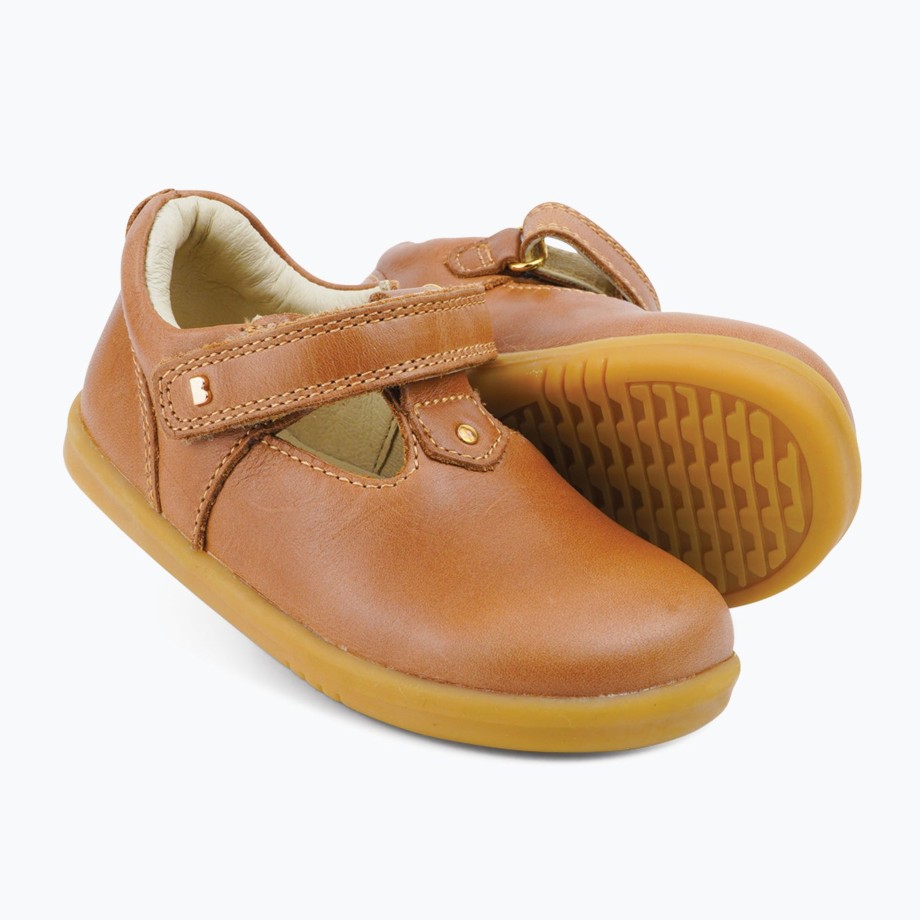 Clothing & Shoes Bobux Shoes & Trainers | Bobux I-Walk Louise Kids Shoes - Caramel