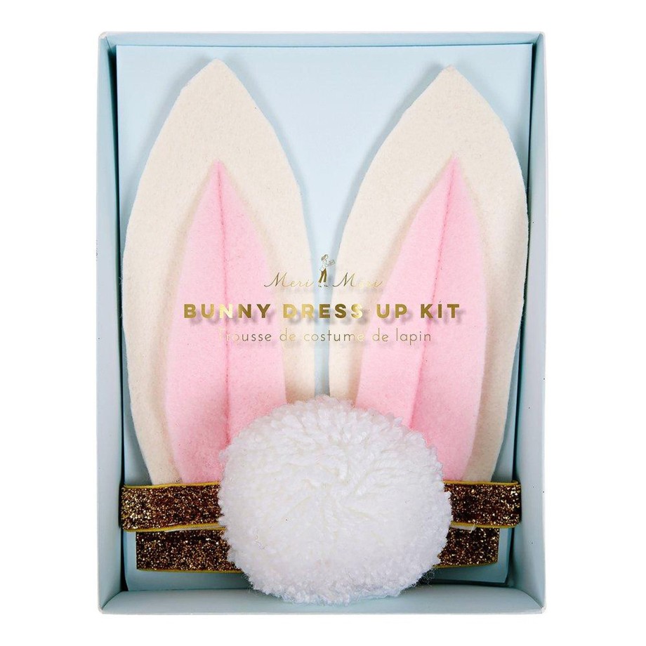 Clothing & Shoes Meri Meri Partywear & Dress Up | Meri Meri Bunny Costume - Ears & Pom Pom Tail