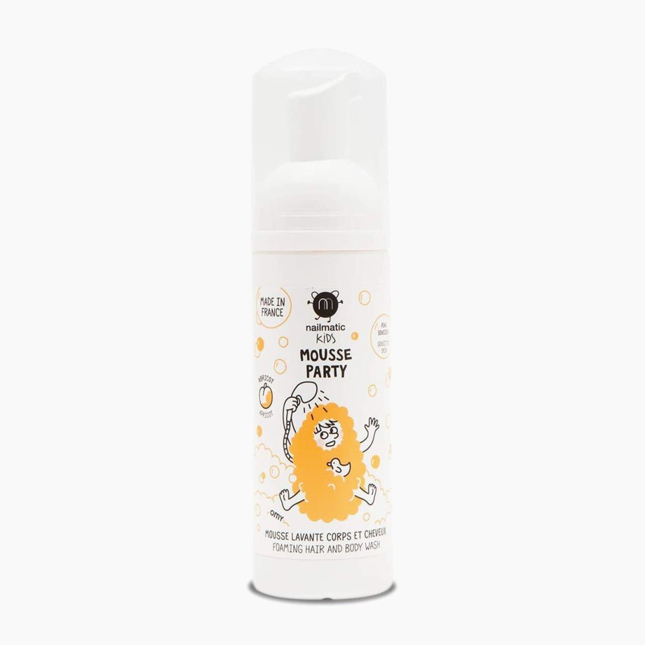 Bathtime Nailmatic Baby Skincare | Nailmatic Kids Mousse Hair And Body Wash - Apricot