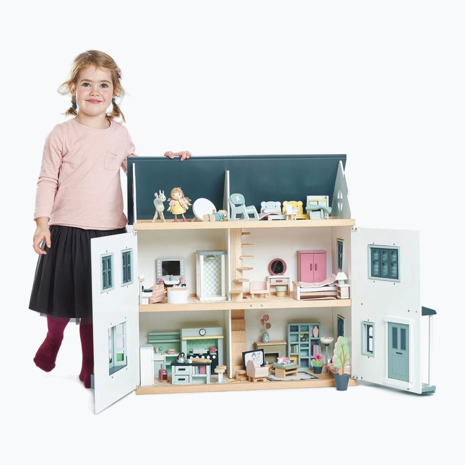 Toys Tender Leaf Doll Houses & Dolls | Tender Leaf Dollhouse Bathroom Furniture