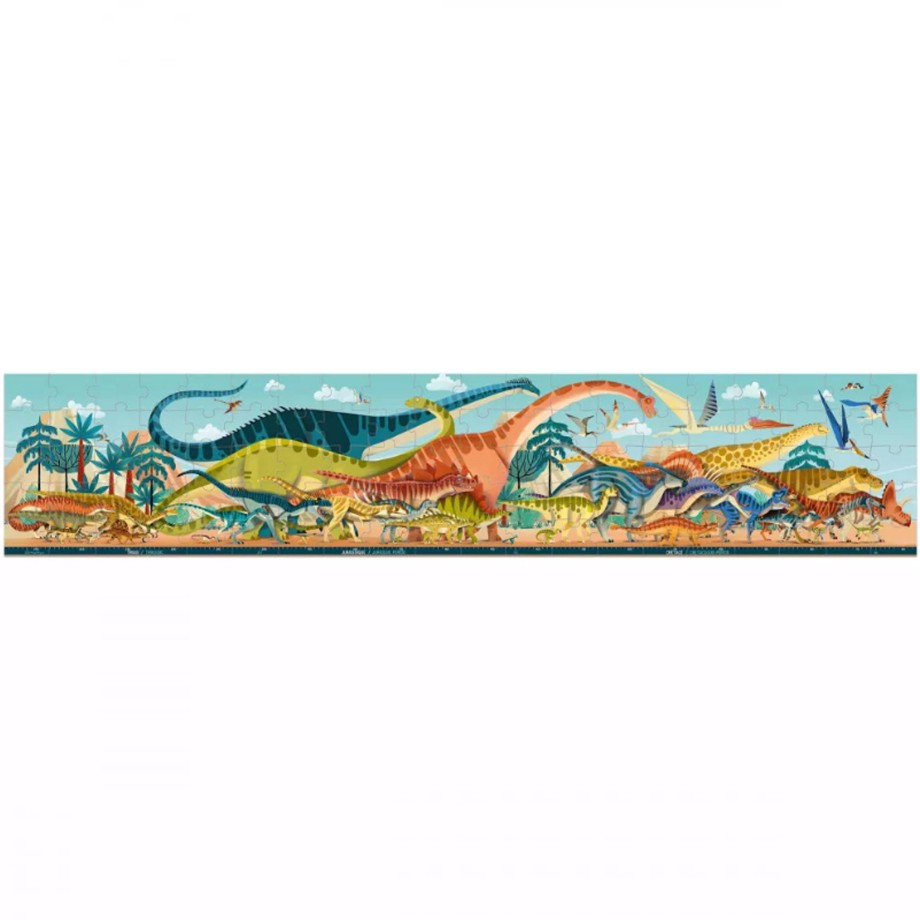 Playtime Janod Games & Puzzles | Janod Dino - Panoramic Dino Puzzle