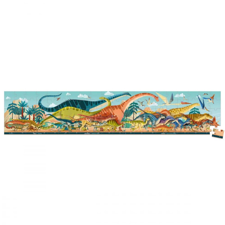 Playtime Janod Games & Puzzles | Janod Dino - Panoramic Dino Puzzle