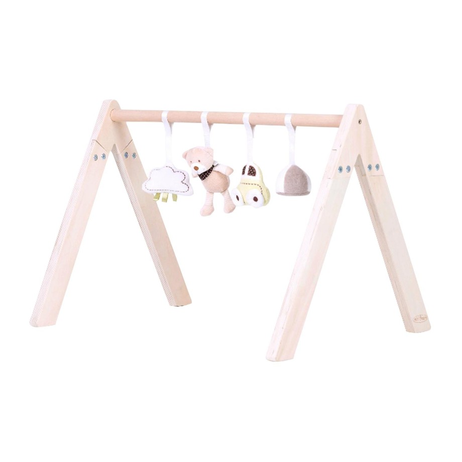 Toys MiniDream Baby Activity & Play Mats | Minidream Play Gym Wooden Activity Gym With Toys - Safari