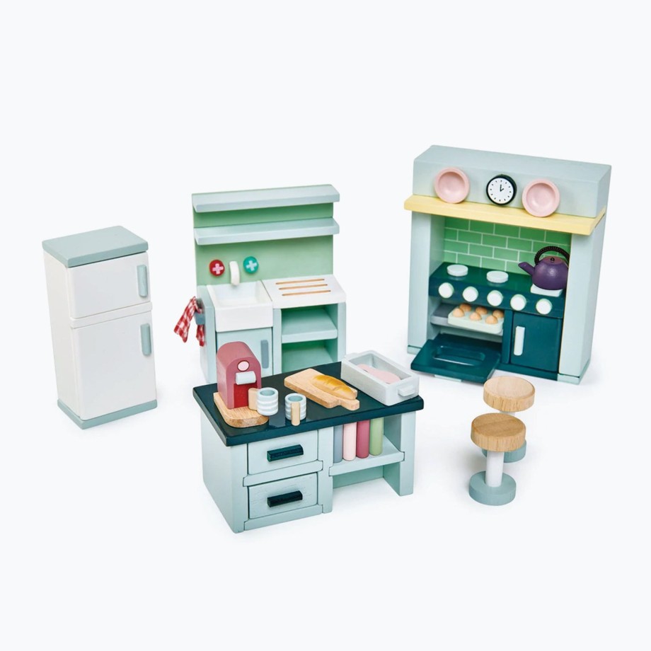 Toys Tender Leaf Play Kitchen & Food | Tender Leaf Dollhouse Kitchen Furniture