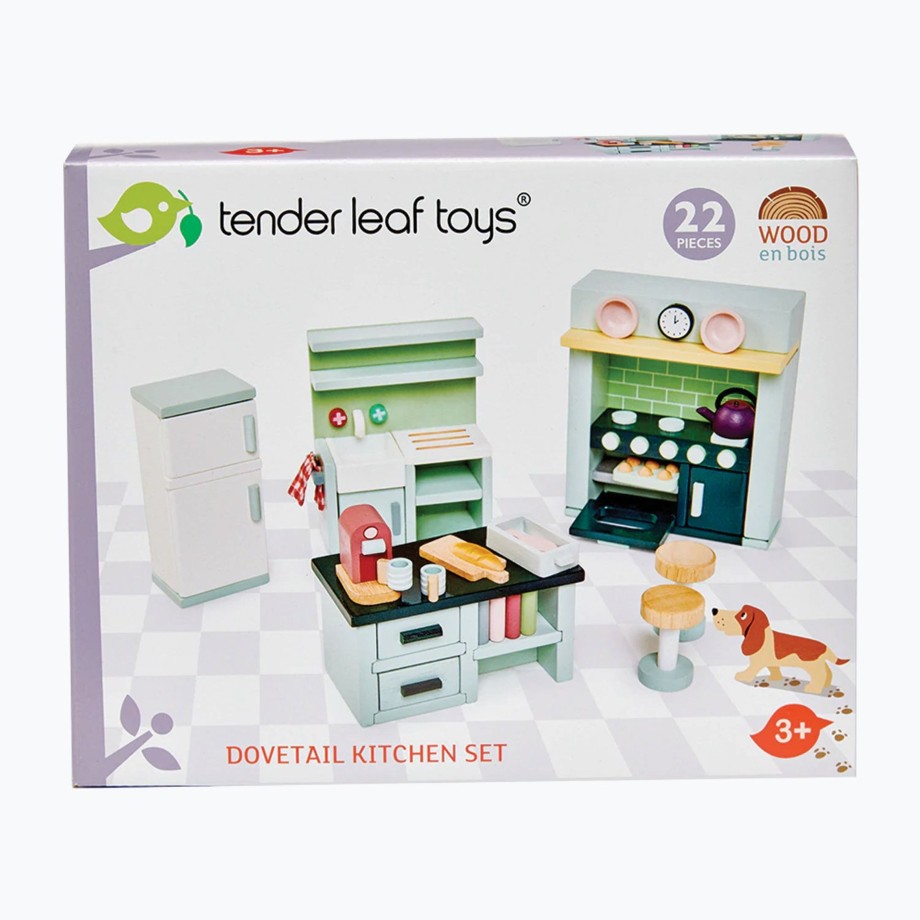 Toys Tender Leaf Play Kitchen & Food | Tender Leaf Dollhouse Kitchen Furniture