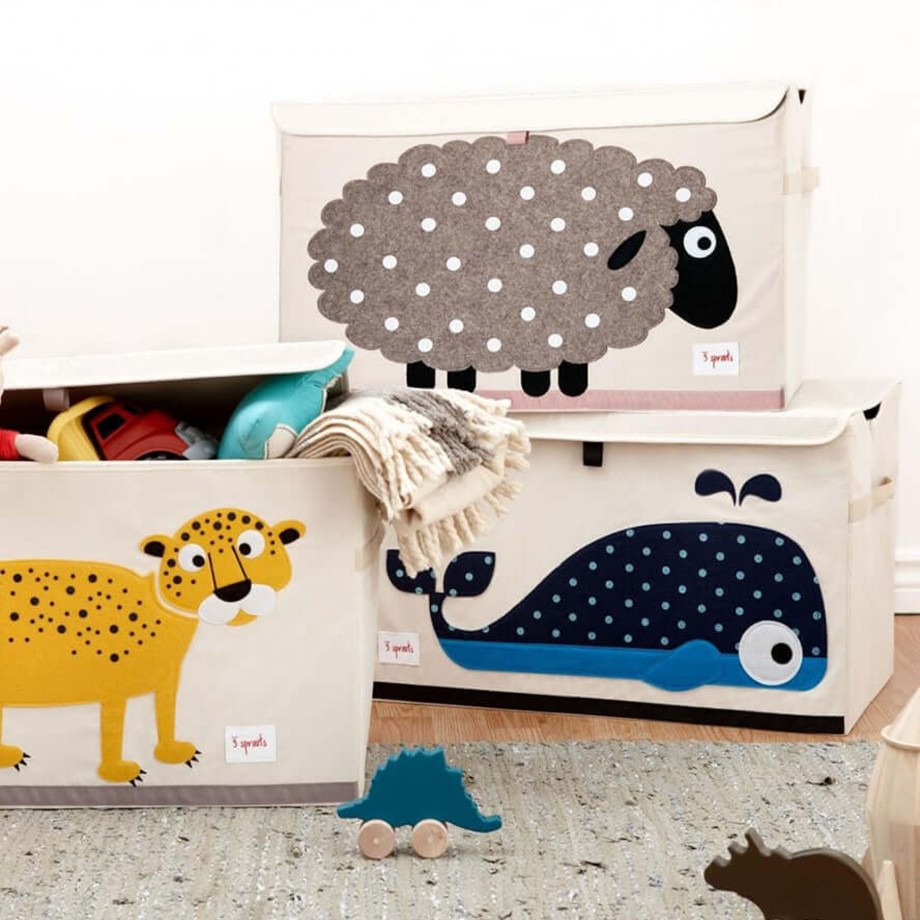 Nursery 3 Sprouts Storage | 3 Sprouts Toy Storage Chest Box - Sheep