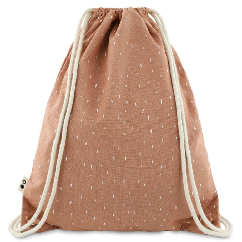 Clothing & Shoes Trixie Kids Bags | Trixie Kids Drawstring Bag - Mrs Cat Peach