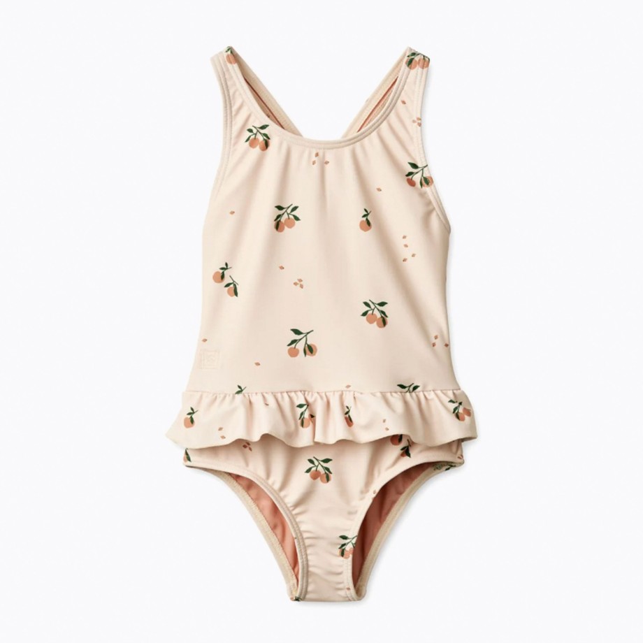 Clothing & Shoes Liewood Swimwear | Liewood Amara Girls Swimsuit Peach / Sea Shell