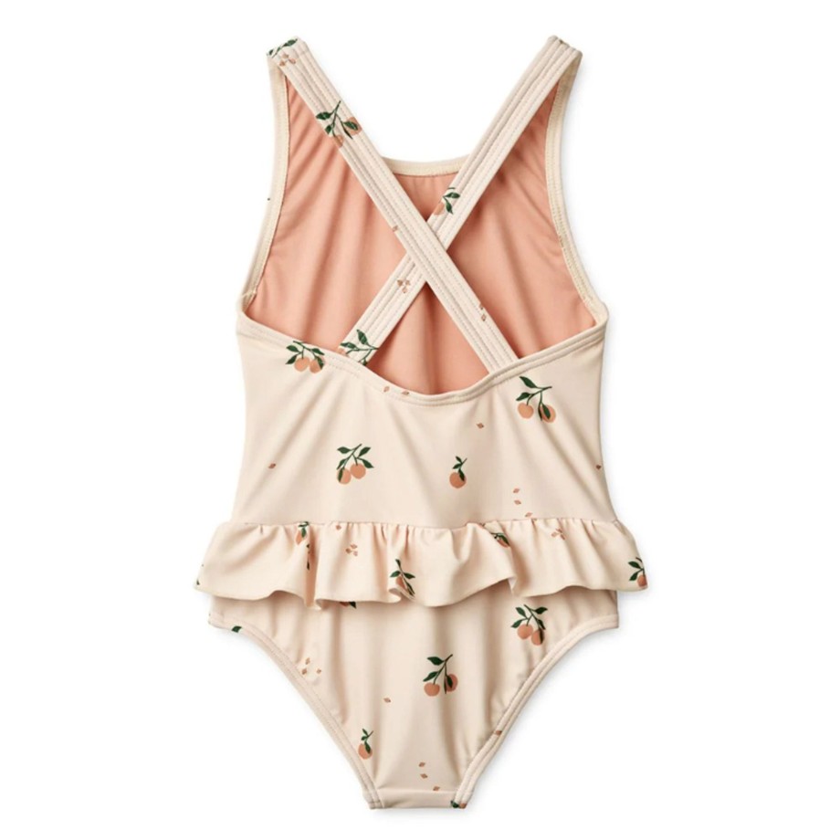 Clothing & Shoes Liewood Swimwear | Liewood Amara Girls Swimsuit Peach / Sea Shell