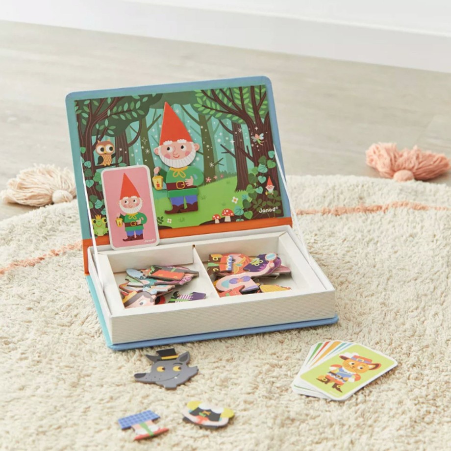 Toys Janod Books & Flash Cards | Janod Magneti' Book Mix & Match Fairytales - 30 Magnets