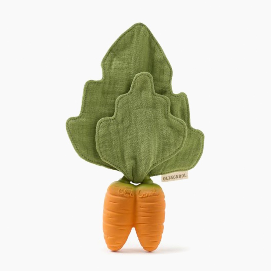 Toys Oli & Carol Bath Toys | Oli & Carol Cathy The Carrot Comforter And Teether