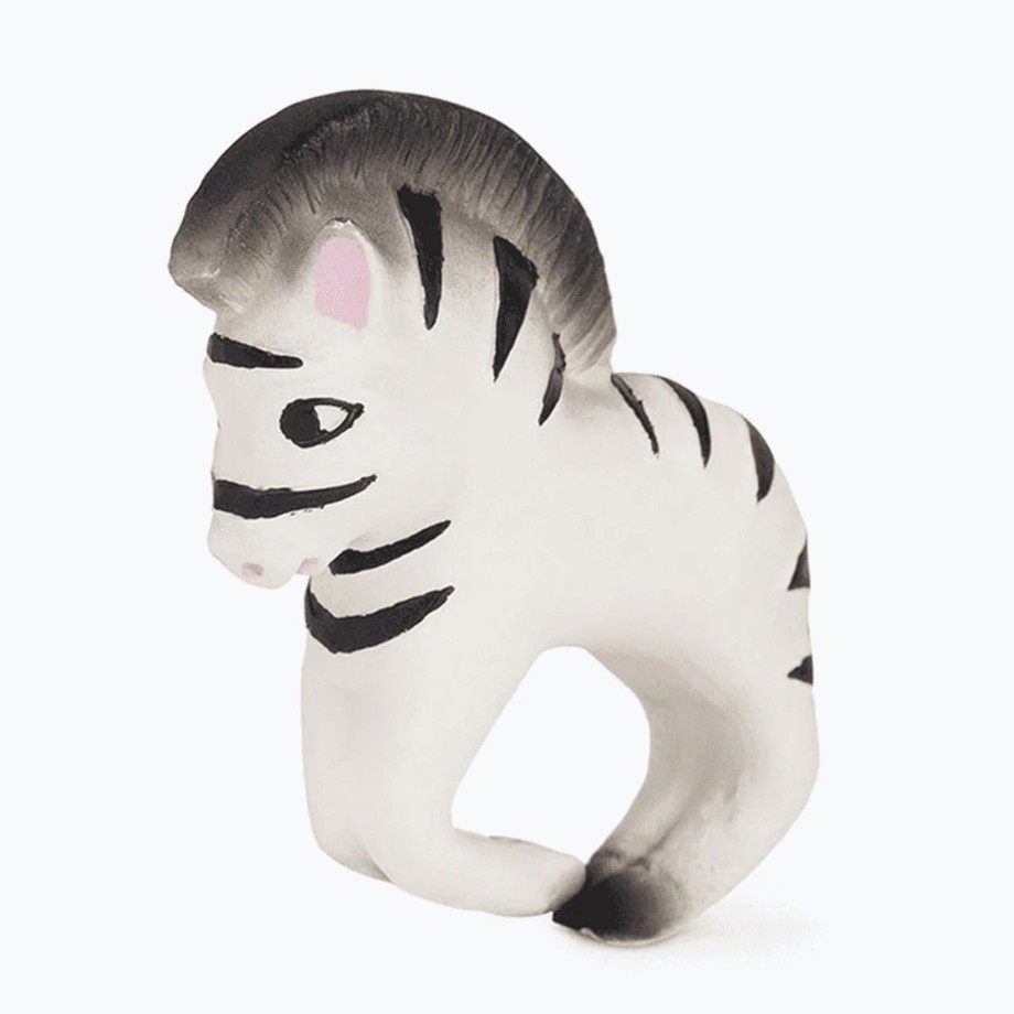 Toys Oli & Carol Bath Toys | Oli & Carol Chewable Teething Bracelet - Zoe The Zebra