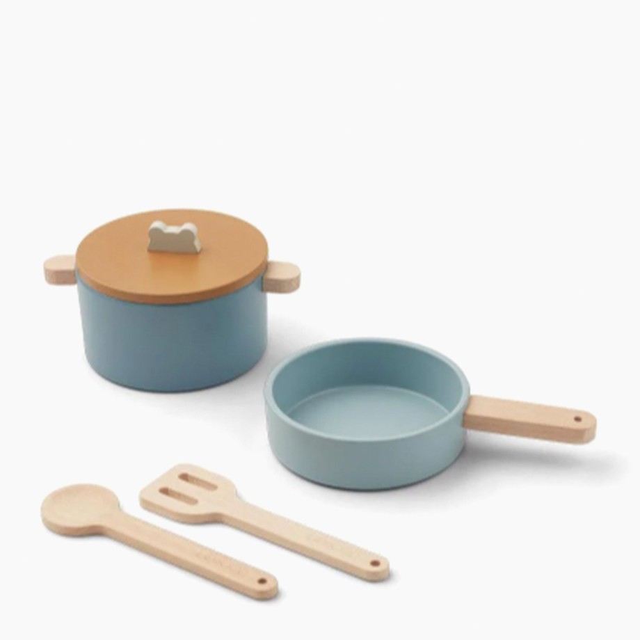 Playtime Liewood Role Play | Liewood Antonio Play Cooking Set - Blue Multi Mix