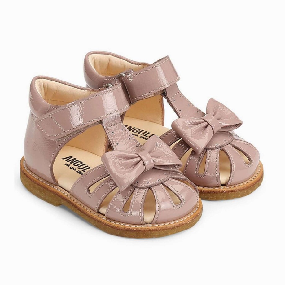 Clothing & Shoes Angulus Sandals | Angulus Starter Sandals With Velcro Strap - Rose