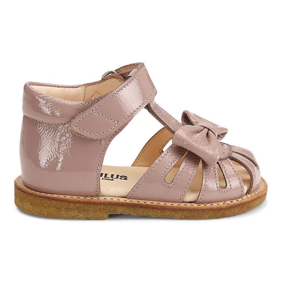 Clothing & Shoes Angulus Sandals | Angulus Starter Sandals With Velcro Strap - Rose