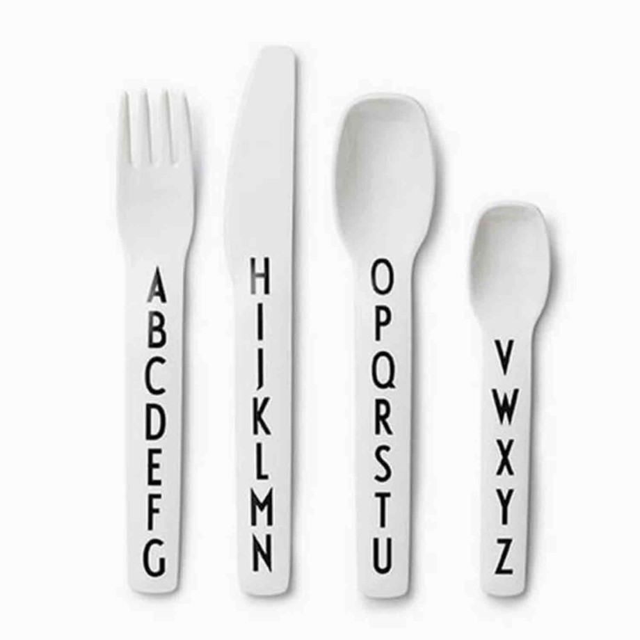 Mealtime Design Letters Spoon, Cutlery & Placemats | Design Letters Kids Cutlery Set