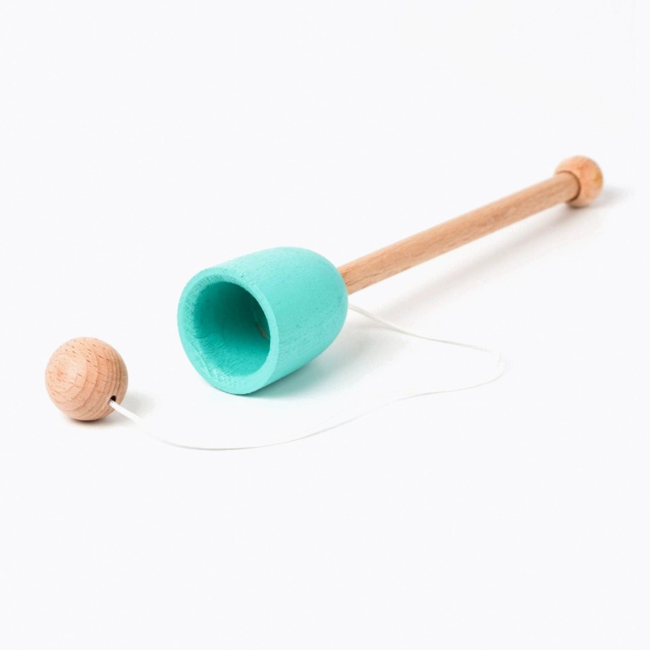 Playtime Me&Mine Garden Toys | Me&Mine Wooden Cup And Ball - Mint