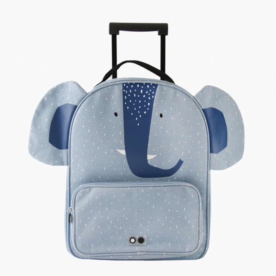 Clothing & Shoes Trixie Kids Bags | Trixie Kids Travel Suitcase Trolley - Mrs. Elephant