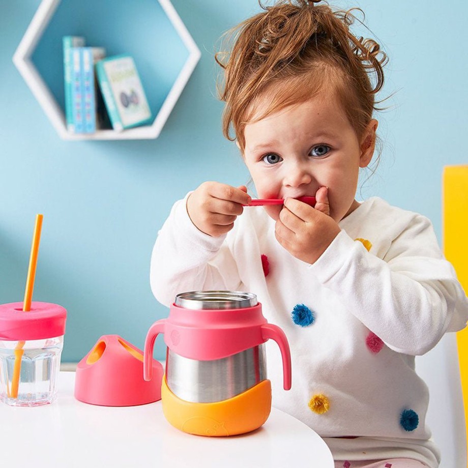 Mealtime B.Box Lunch Boxes | B.Box Insulated Kids Food Jar - Strawberry Shake