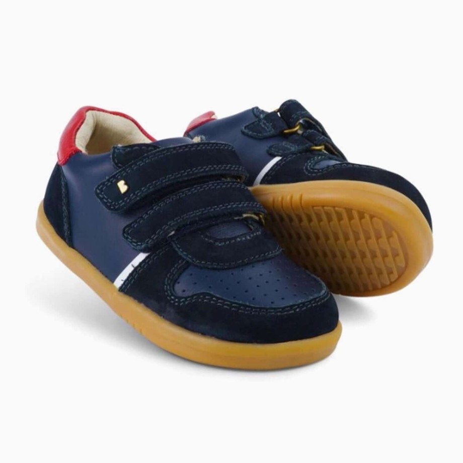 Clothing & Shoes Bobux Shoes & Trainers | Bobux I-Walk Riley Kids Trainer - Navy