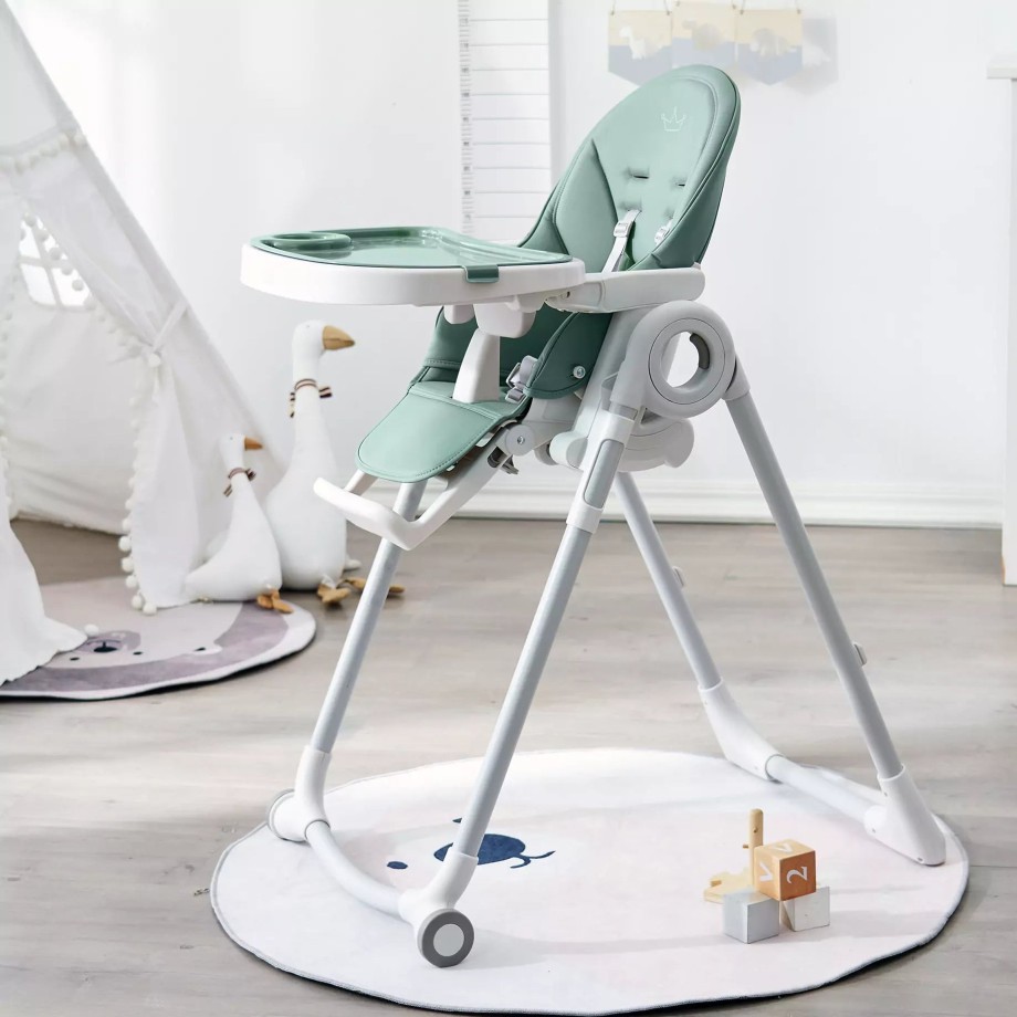 Mealtime Allis Baby High Chairs & Accessories | Jade Green Foldable Baby High Chair - 2 In 1