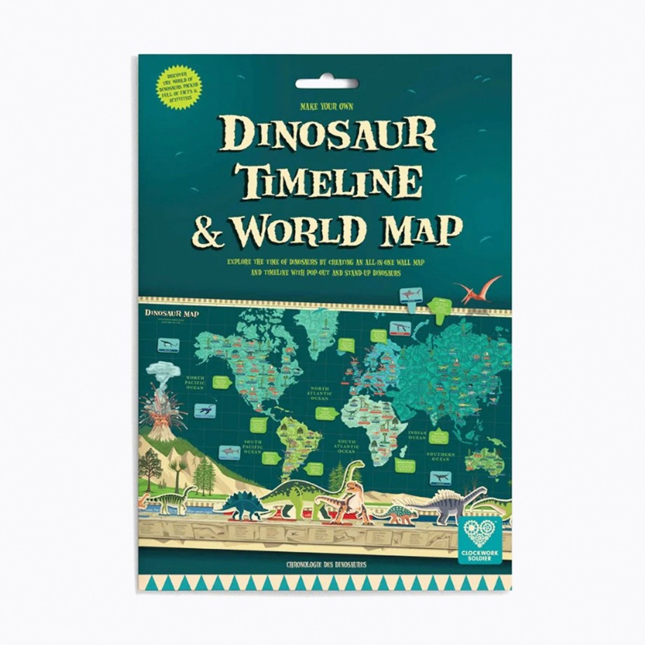 Playtime Clockwork Soldier Games & Puzzles | Clockwork Soldier Create Your Own Dinosaur Timeline & World Map