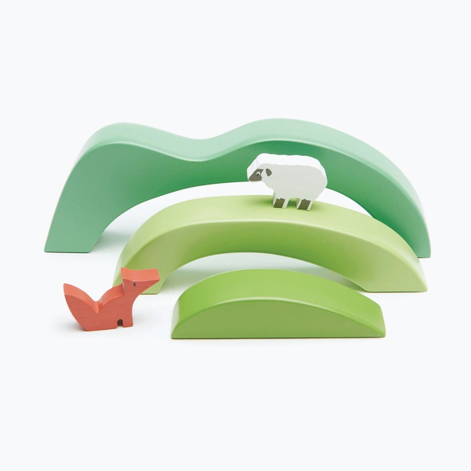 Playtime Tender Leaf Role Play | Tender Leaf Green Hills View Wooden Toy Set