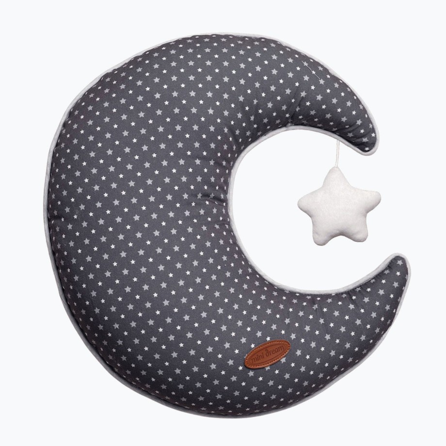 Nursery MiniDream Nursery Decor | Minidream Dreamy Stars Cushion - Moon