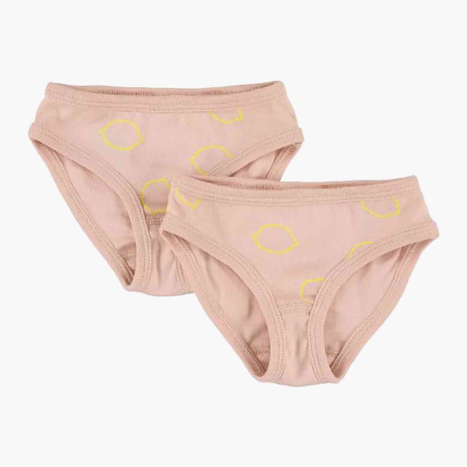 Clothing & Shoes Trixie Nightwear | Trixie Briefs 2-Pack 4Y - Lemon Squash