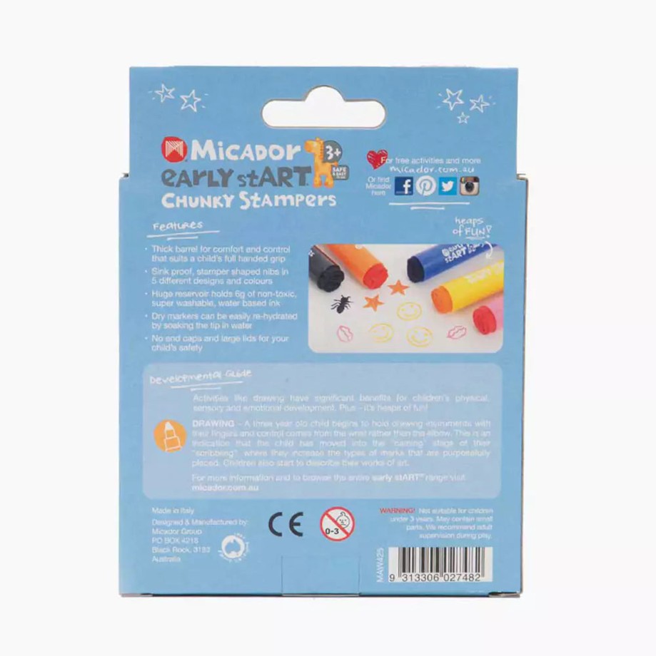 Playtime Micador Kids Craft | Micador Early Start Chunky Stampers